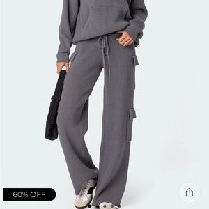 Edikted Charcoal Women's Jogger Pants